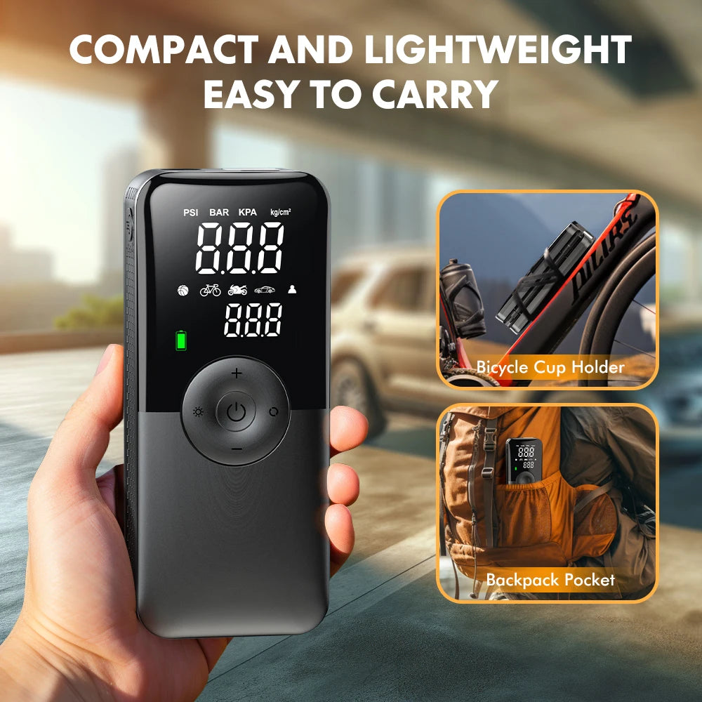 CARSUN Cordless Rechargeable Tyre Inflator