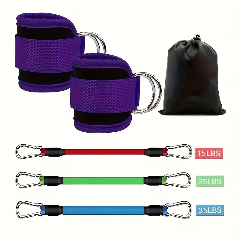 6-Piece Leg Resistance Band Set