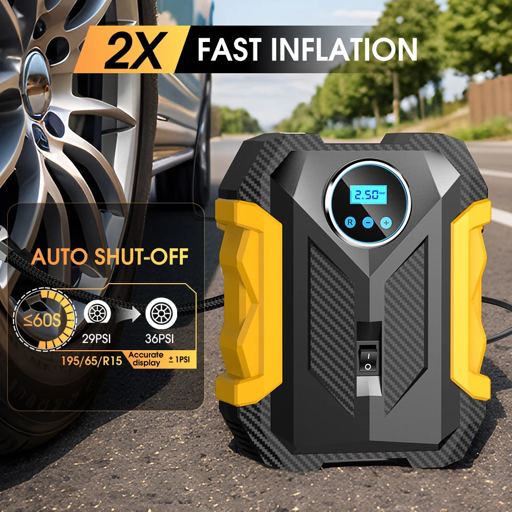 CARSUN 150PSI Digital Tyre Inflator