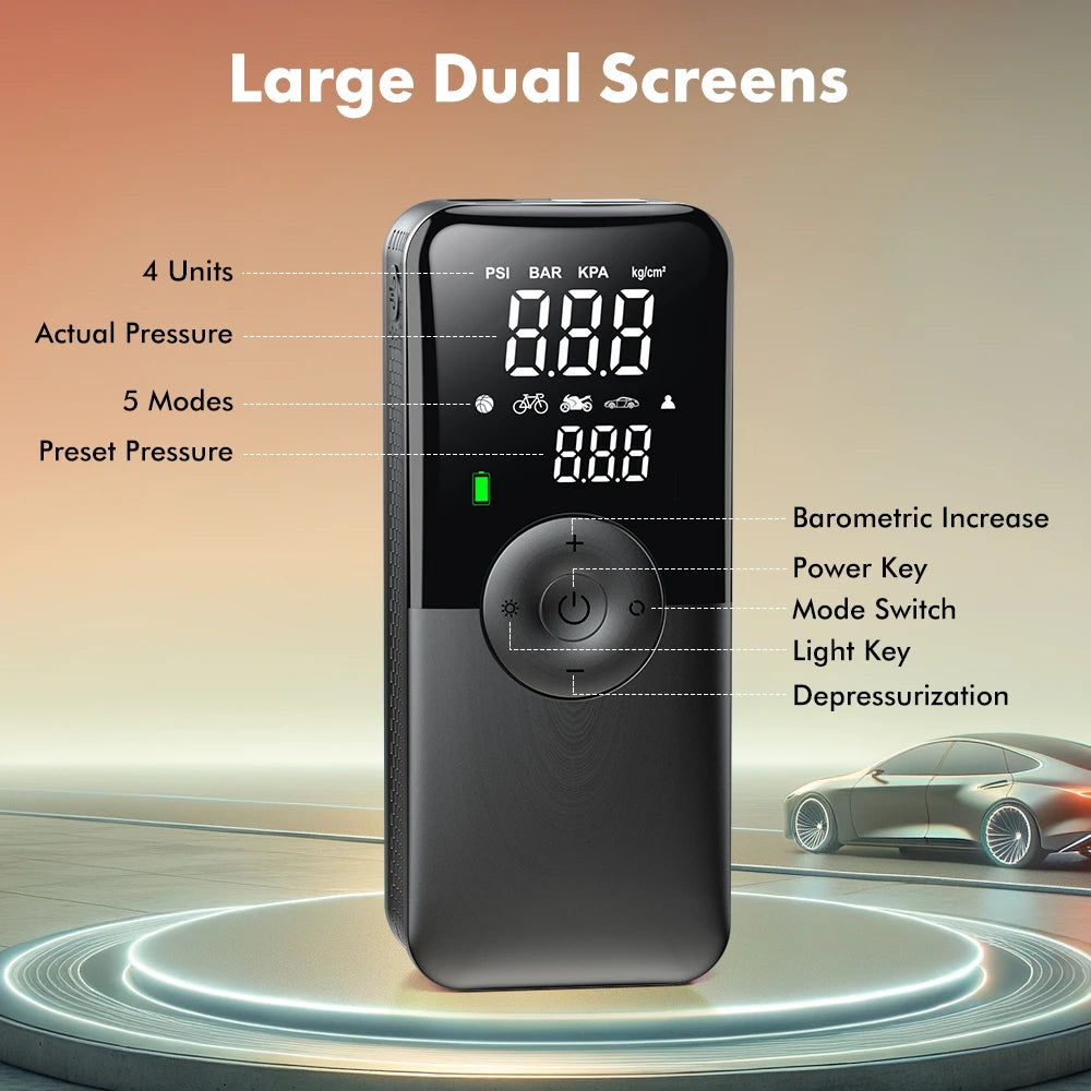CARSUN Cordless Rechargeable Tyre Inflator
