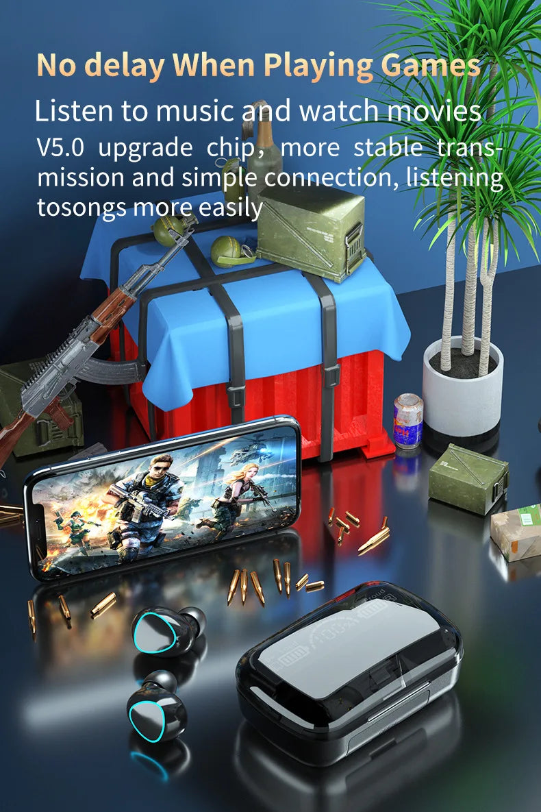M10 Wireless Earbuds with Power Bank Case