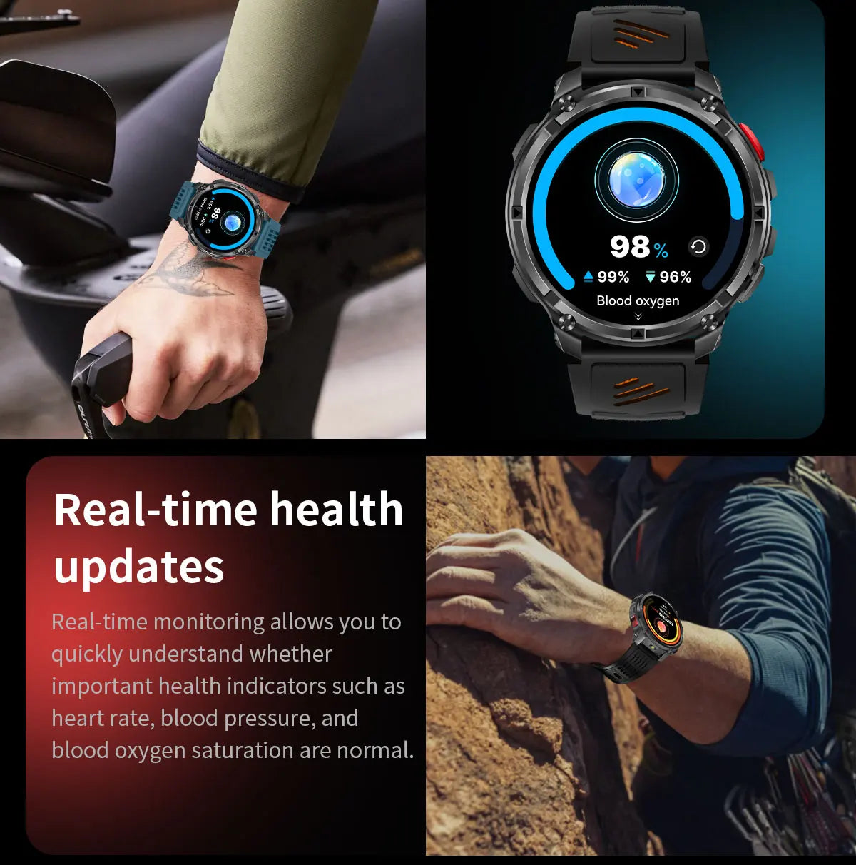 2026 New T-Rex3 Pro GPS Tracker 1100mAh Smartwatch Men 120-Day Standby Clock Rugged Outdoor Sport 10ATM Waterproof Call Watches