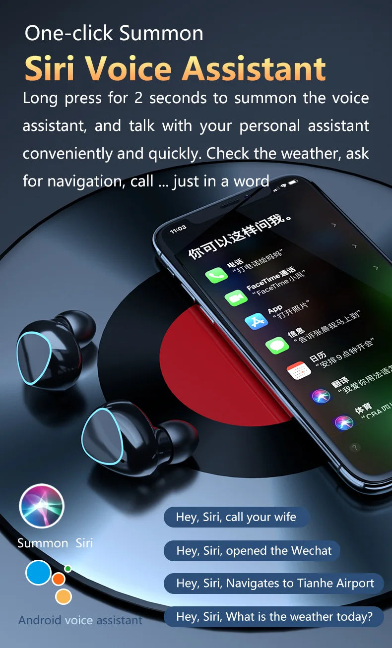 M10 Wireless Earbuds with Power Bank Case