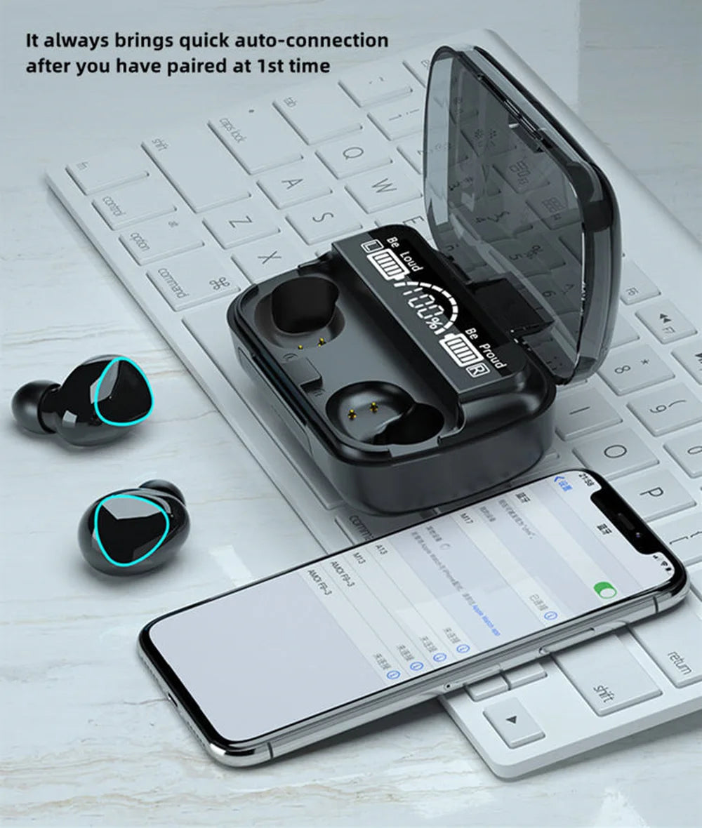 M10 Wireless Earbuds with Power Bank Case