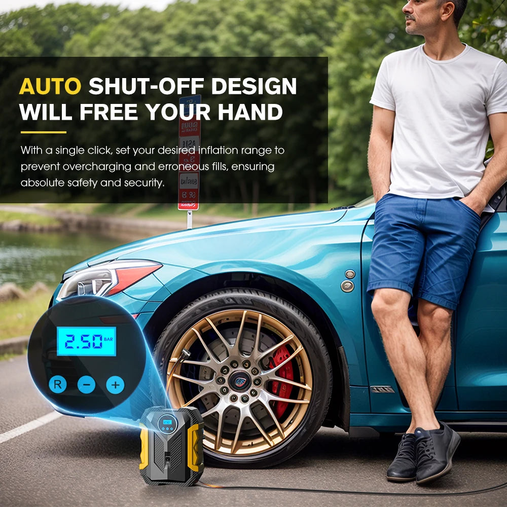 CARSUN 150PSI Digital Tyre Inflator