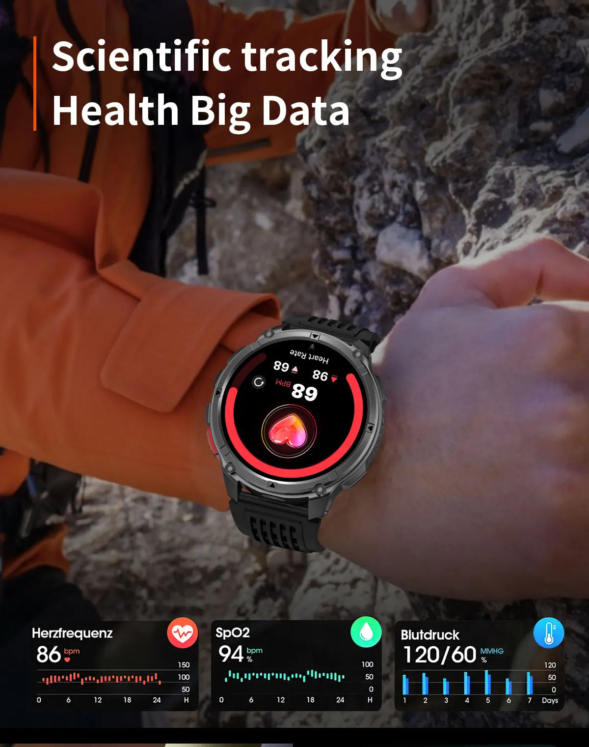 2026 New T-Rex3 Pro GPS Tracker 1100mAh Smartwatch Men 120-Day Standby Clock Rugged Outdoor Sport 10ATM Waterproof Call Watches