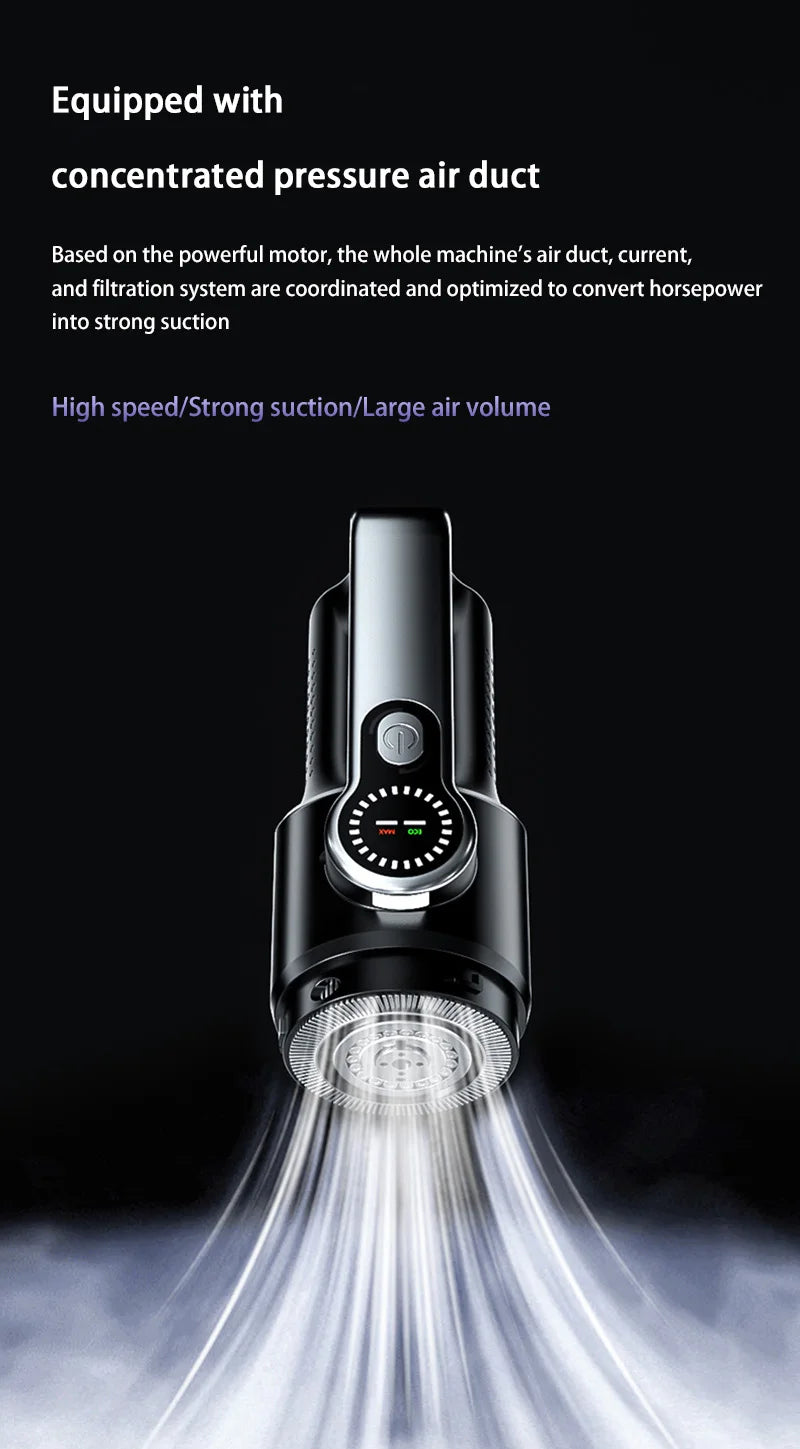 NovaPrime F16 Portable Car Vacuum Cleaner – 17,000PA Wireless Handheld with Dust Dump