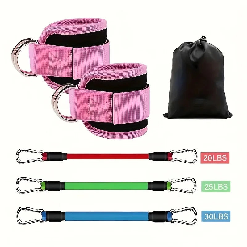6-Piece Leg Resistance Band Set
