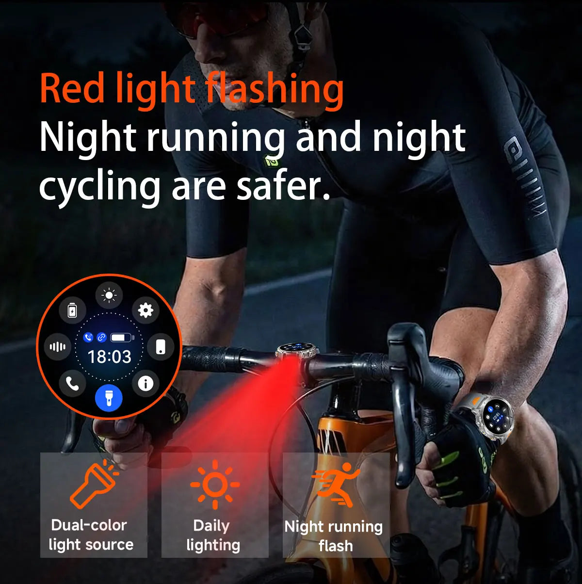 Newly Durable 1400mAh Large Battery Smart Watch Men 1.7" HD Screen IP68K Waterproof LED Flashlight Sports BT Call Smart Bracelet
