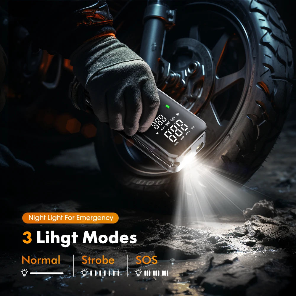 CARSUN Cordless Rechargeable Tyre Inflator